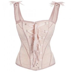 Corset Story pink lace Victorian vintage corset